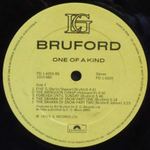 BILL BRUFORD - One of a kind