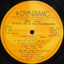 BYRON LEE AND THE DRAGONARES - Wine down