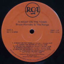 BRUCE HORNSBY & THE RANGE - A Night On The Town