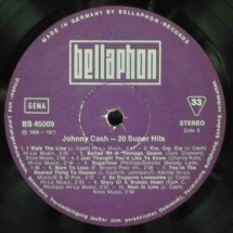 JOHNNY CASH - 20 super hits