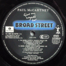 PAUL McCARTNEY - Give my regards to Broad Street