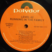 LEVEL 42 - Running in the family