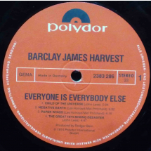 BARCLAY JAMES HARVEST - Everyone is everybody else