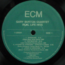 Gary Burton Quartet ‎– Real Life Hits