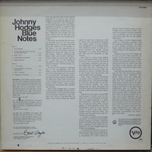 JOHNNY HODGES - Blue Notes