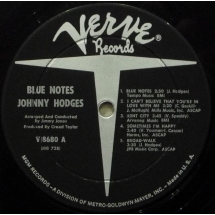 JOHNNY HODGES - Blue Notes
