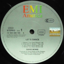 DAVID BOWIE - Let's dance 