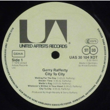 GERRY RAFFERTY - City to city